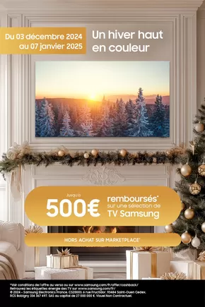 Promos de Multimédia et Electroménager à Levallois-Perret | SAMSUNG TV sur Group Digital | 03/12/2024 - 07/01/2025