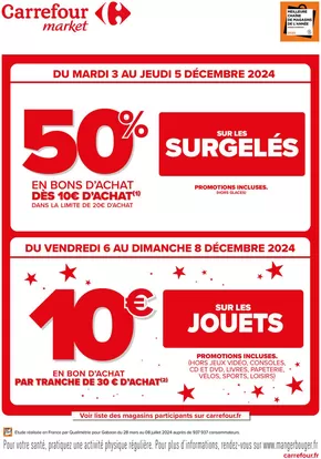 Catalogue Carrefour Market à Rennes | VOS RENDEZ-VOUS “BONS D’ACHAT” DE CETTE SEMAINE ! | 03/12/2024 - 08/12/2024