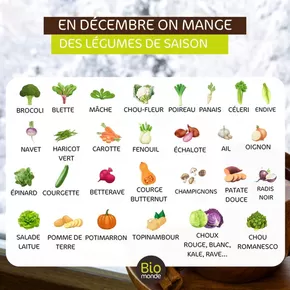 Promos de Magasins Bio à Fougères | En Decembre On Mange sur Biomonde | 03/12/2024 - 31/12/2024