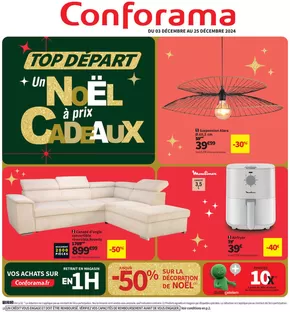 Promos de Meubles et Décoration à Saint-Dié-des-Vosges | Un Noël à prix cadeaux sur Conforama | 03/12/2024 - 25/12/2024