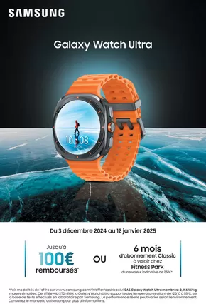 Catalogue Pulsat à Cannes | Samsung Galaxy Watch Ultra | 03/12/2024 - 12/01/2025