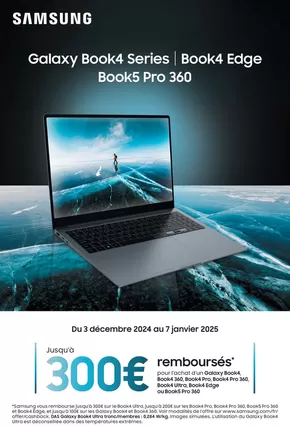 Catalogue LDLC à Roubaix | Samsung rembourse jusqu'à 300€ pour l'achat d'un Galaxy Book éligible | 03/12/2024 - 07/01/2025