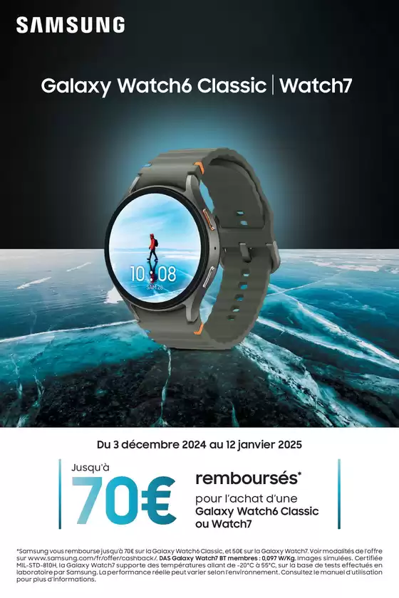 Catalogue LDLC à Roubaix | Samsung rembourse jusqu'à 70€ pour l'achat d'une Galaxy Watch éligible | 03/12/2024 - 12/01/2025