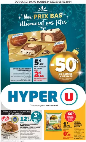 Promos de Noël à Saint-Malo | Préparez Noël sur Hyper U | 10/12/2024 - 24/12/2024