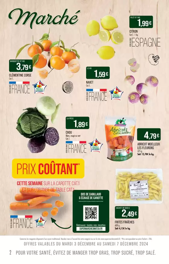 Catalogue Supermarché Match à Colmar | UN AVANT GOÛT DE NOËL | 02/12/2024 - 08/12/2024