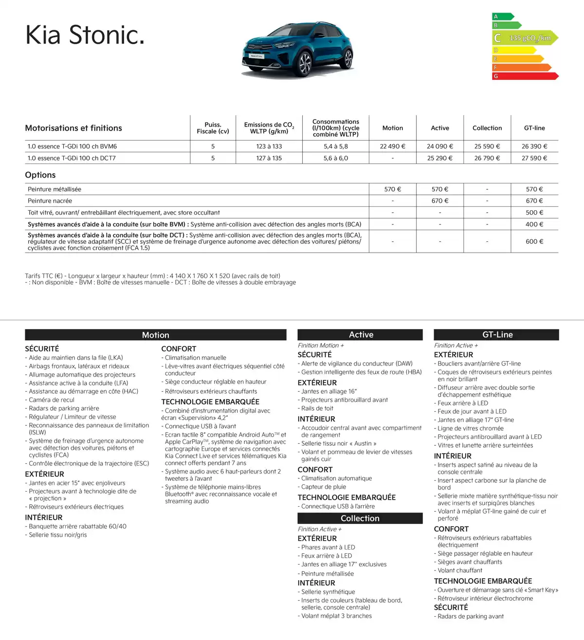 Catalogue KIA Nouvelle Picanto - Price list, page 00005