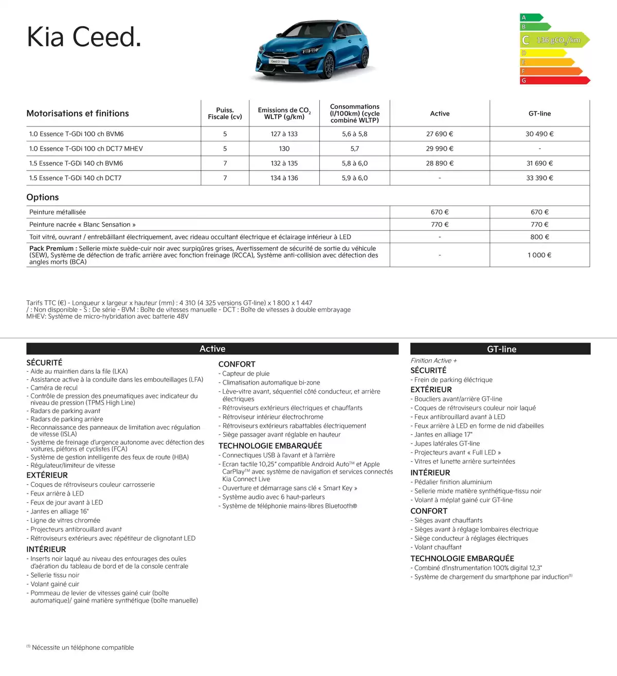 Catalogue KIA Nouvelle Picanto - Price list, page 00007