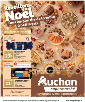 Promos de Noël à Saint-Laurent-du-Var | Tous les plaisirs de la table à petits prix dans votre super sur Auchan Supermarché | 13/12/2024 - 31/12/2024