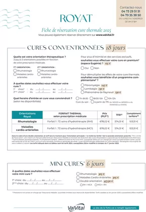 Promos de Santé et Opticiens à Ménétrol | Fiche de réservation Royat 2025 sur ValVital | 09/12/2024 - 31/12/2025