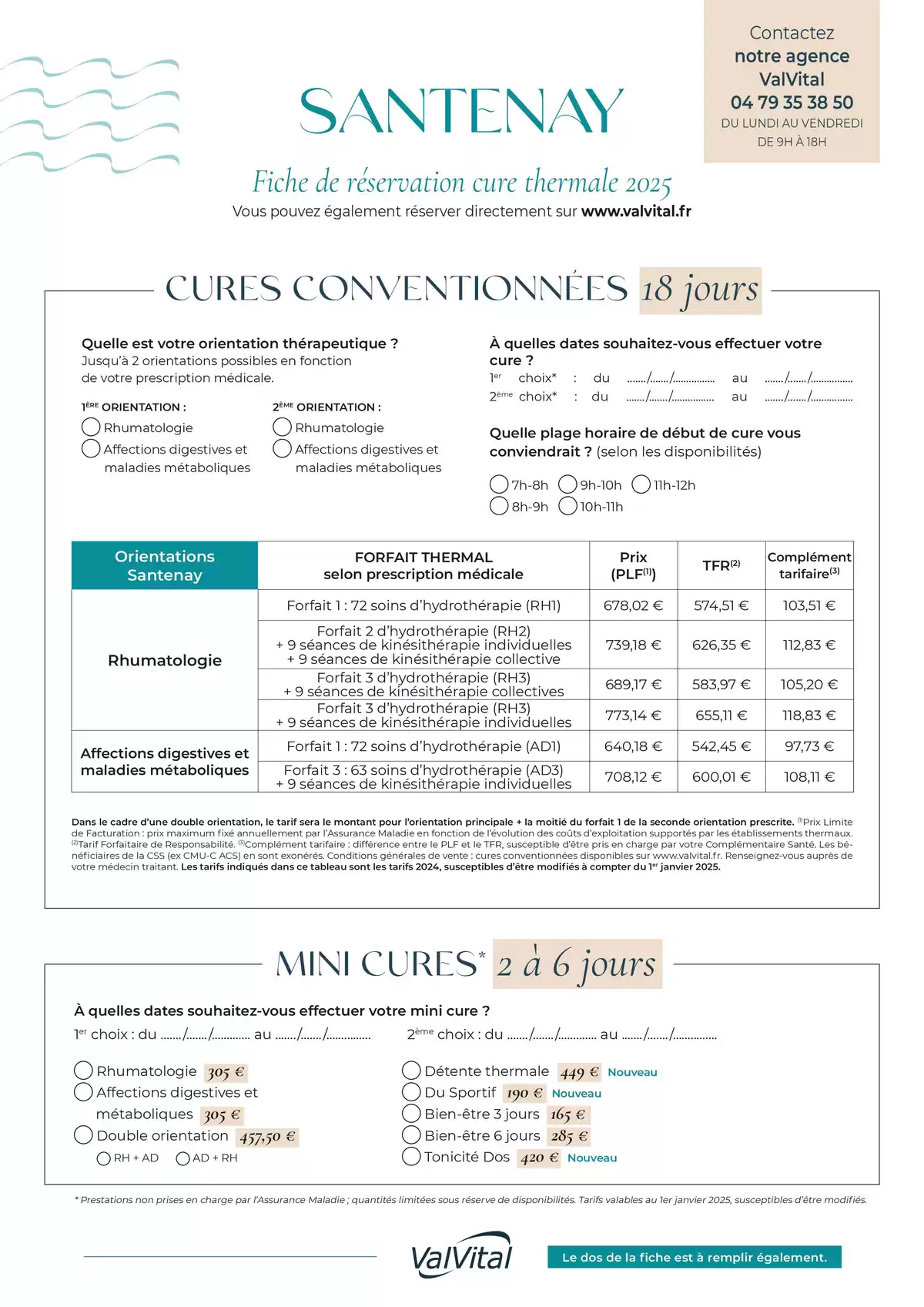 Catalogue Fiche de réservation Santenay 2025, page 00001