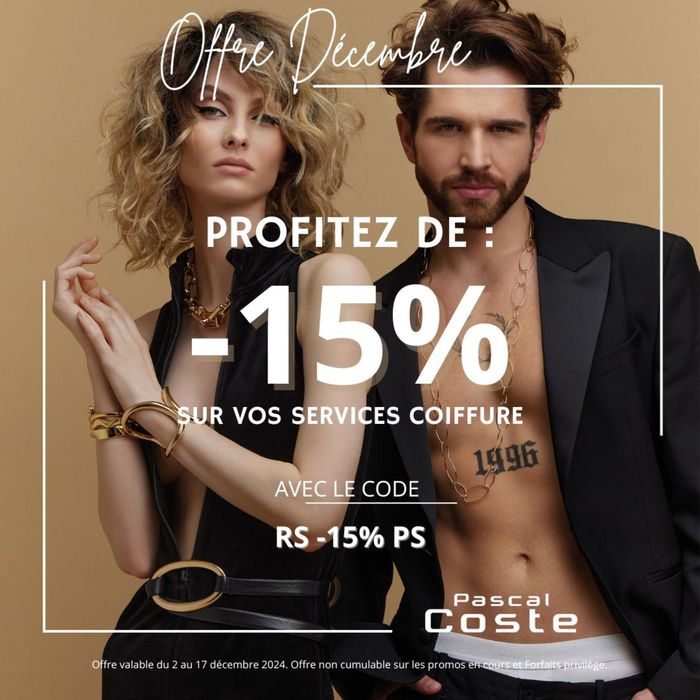 Pascal Coste a Pessac Reduction et Codes Promo Noel Tiendeo