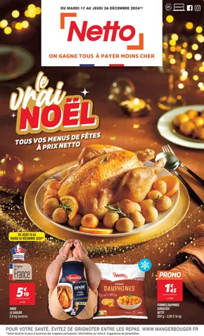 Promos de Noël à Saint-Malo | SEMAINE PROCHAINE : LE VRAI NOËL sur Netto | 17/12/2024 - 26/12/2024