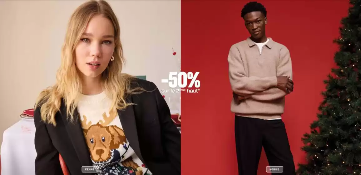 -50% sur le 2ème haut