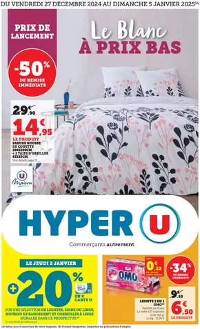 Catalogue Hyper U à Sainte-Geneviève-des-Bois (Essonne) | Spécial Blanc | 27/12/2024 - 05/01/2025