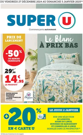 Promos de Supermarchés à Peymeinade | Spécial Blanc sur Super U | 27/12/2024 - 05/01/2025