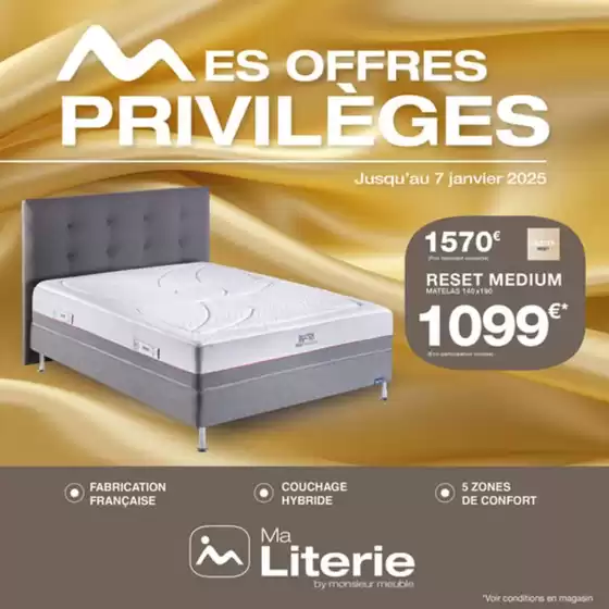 Offres privilèges chez Ma Literie by Monsieur Meuble
