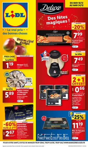 Catalogue Lidl à Niort | Retrouvez une large sélection de mets d'exception à petits prix chez Lidl! | 18/12/2024 - 24/12/2024