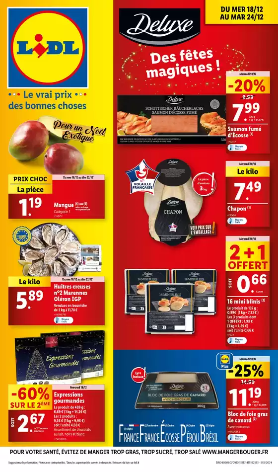 Retrouvez une large sélection de mets d'exception à petits prix chez Lidl!