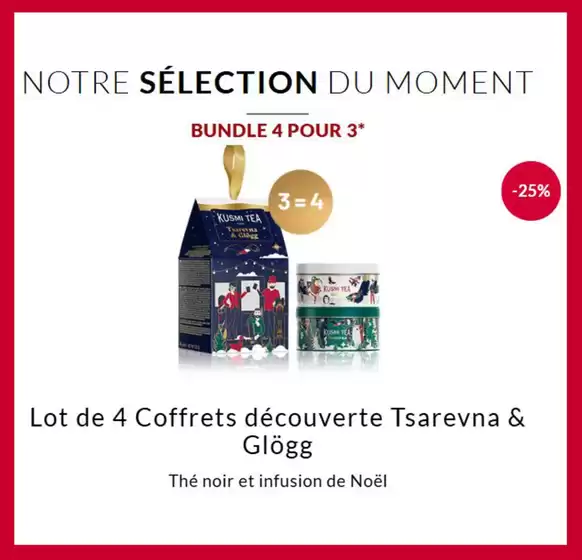 Catalogue Kusmi Tea à Cannes | NOTRE SÉLECTION DU MOMENT | 12/12/2024 - 25/12/2024