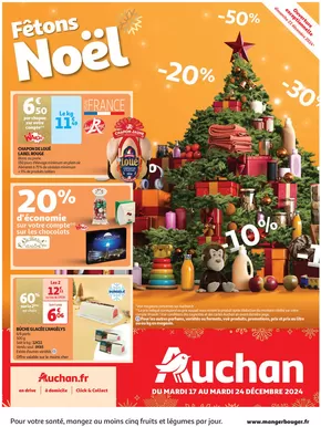 Promos de Noël à Saint-Genis-Laval | Fêtons Noël  sur Auchan Hypermarché | 17/12/2024 - 24/12/2024