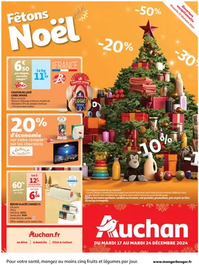 Promos de Noël à Villenave-d'Ornon | Fêtons Noël  sur Auchan Hypermarché | 17/12/2024 - 24/12/2024