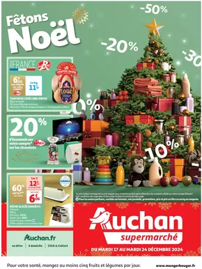 Promos de Noël à Villenave-d'Ornon | Fêtons Noël dans votre super  sur Auchan Supermarché | 17/12/2024 - 24/12/2024