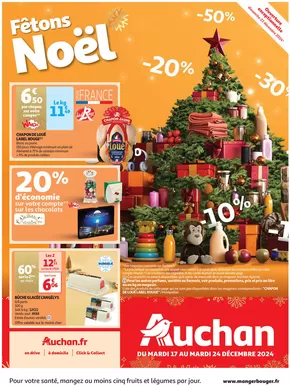 Promos de Noël à Cogolin | Fêtons Noël  sur Auchan Hypermarché | 17/12/2024 - 24/12/2024