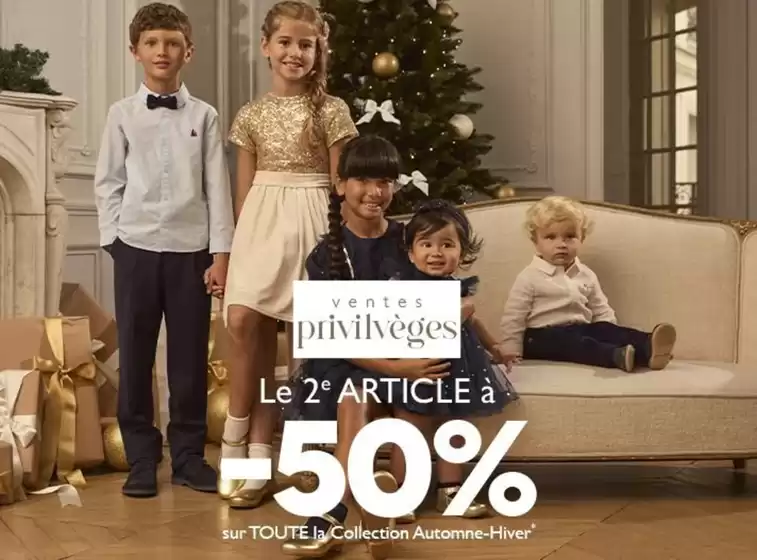 Ventes Privilèges : Le 2ème à -50%