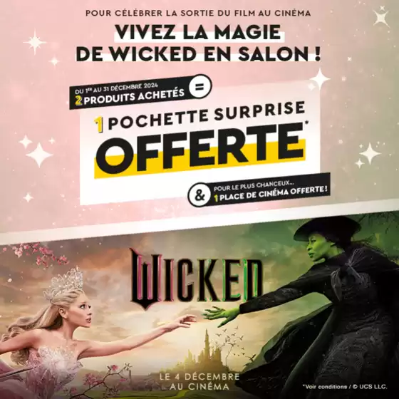 Vivez la magie de Wicked dans vos salons Coiff&Co !