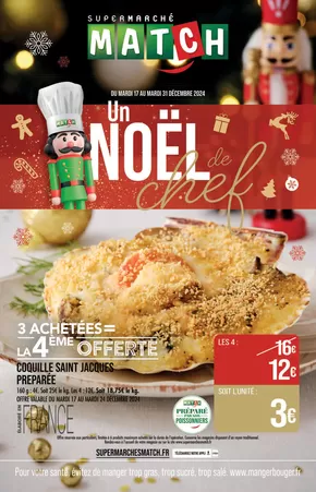 Promos de Noël à Sarre-Union | Un Noël de chef sur Supermarché Match | 16/12/2024 - 22/12/2024