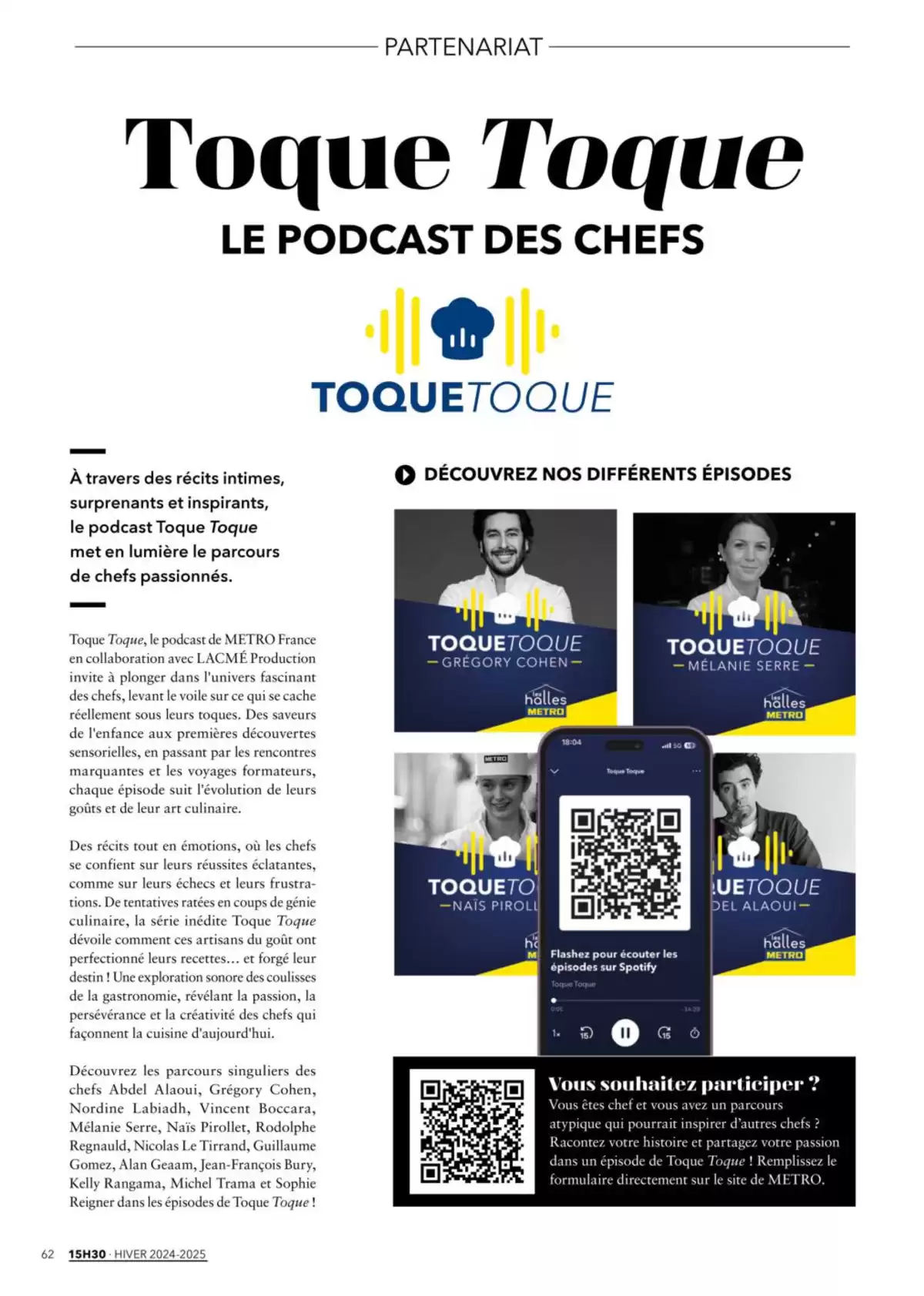 Catalogue Metro Magazine 15h30 N°12, page 00058