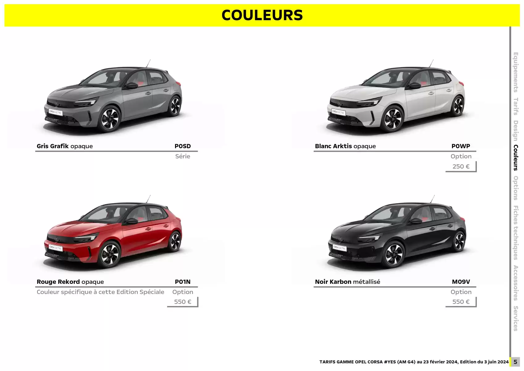 Catalogue Opel Nouvelle Corsa, page 00006