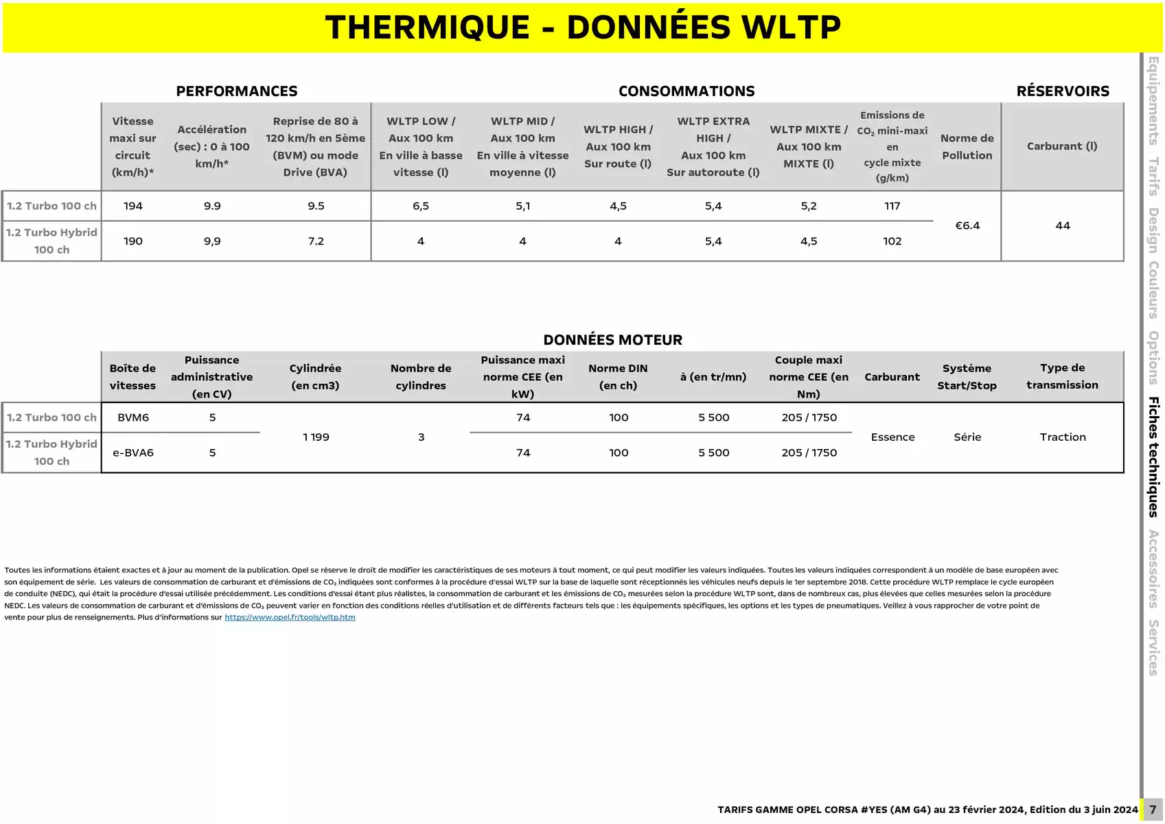 Catalogue Opel Nouvelle Corsa, page 00007