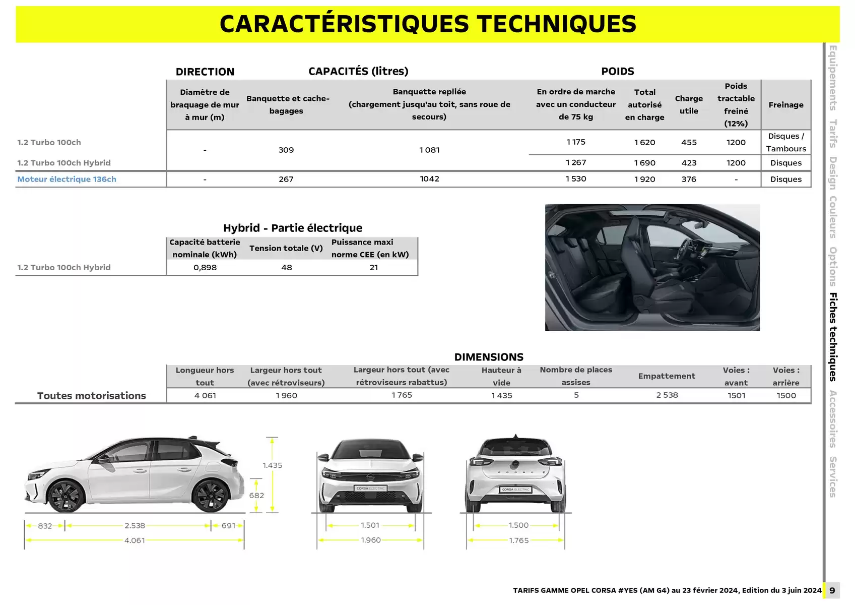 Catalogue Opel Nouvelle Corsa, page 00009