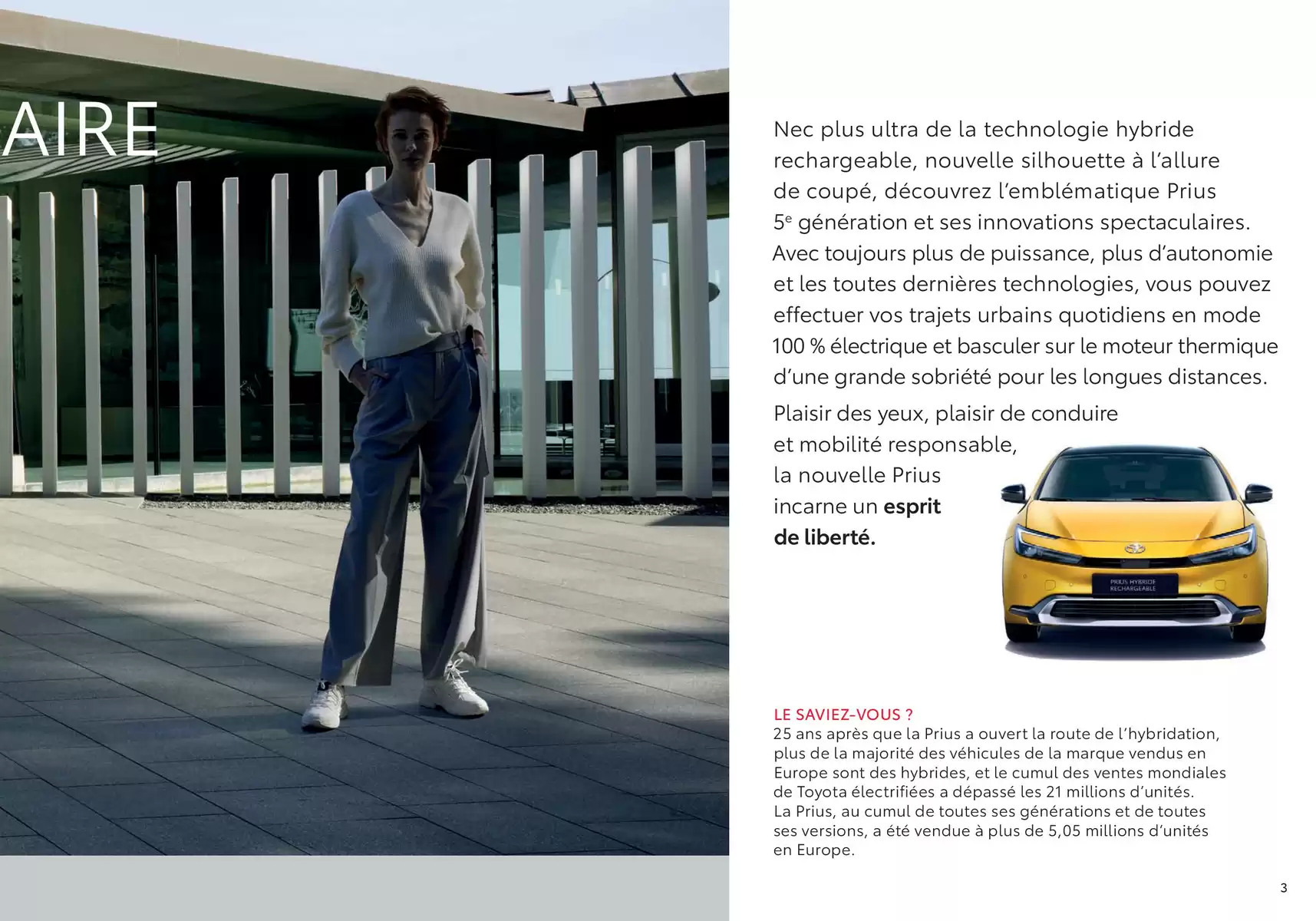 Catalogue Toyota Prius Hybride Rechargeable, page 00003