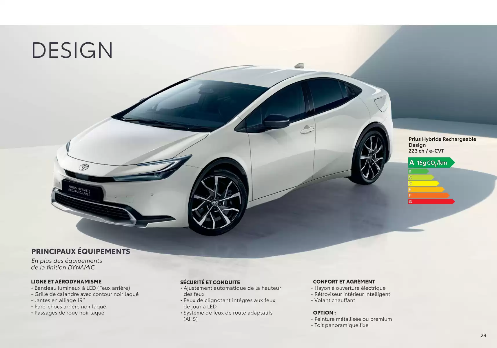 Catalogue Toyota Prius Hybride Rechargeable, page 00029