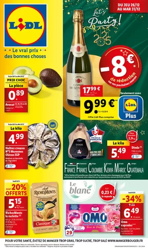 Catalogue Lidl à Paris | Profitez des ventes Lidl pour préparer un repas d'exception à l'occasion des fêtes! | 26/12/2024 - 31/12/2024