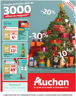 Promos de Supermarchés à La Fare-les-Oliviers | Cette semaine plus de 3000 offres en magasin sur Auchan Hypermarché | 26/12/2024 - 31/12/2024