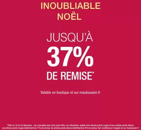 Promos de Noël à Guérande | INOUBLIABLE NOËL sur Mauboussin | 19/12/2024 - 24/12/2024