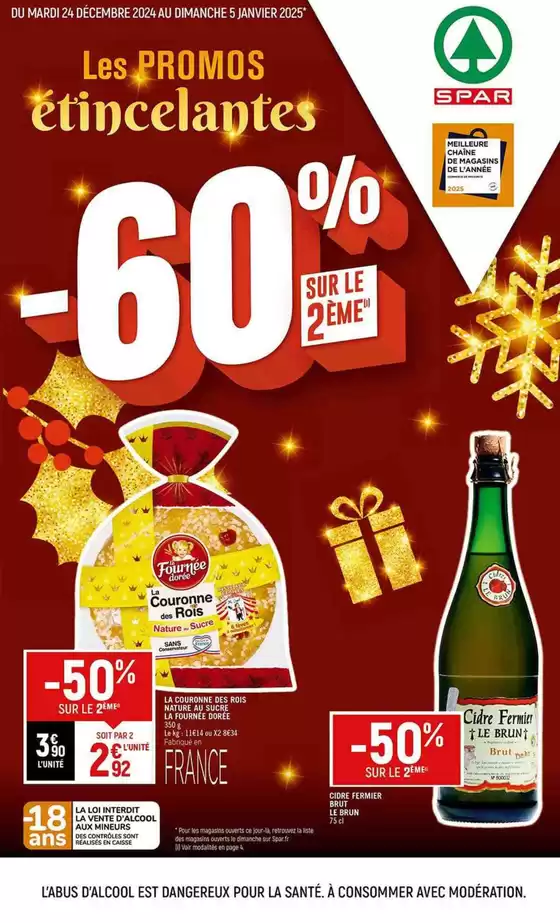 Catalogue Spar à Villefranche-sur-Saône | Les PROMOS étincelantes | 24/12/2024 - 05/01/2025