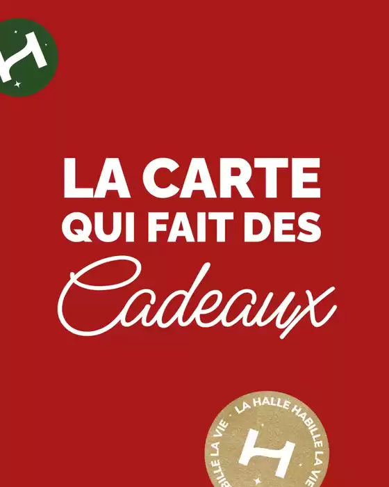 OFFRE SPÉCIALE sur nos cartes cadeaux