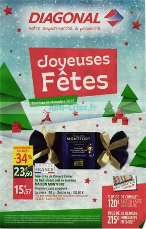 Promos de Noël à Malakoff | Joyeuses Fêtes sur Diagonal Supermarché | 20/12/2024 - 31/12/2024