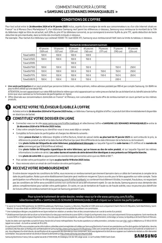 Catalogue Copra à Villeurbanne | Samsung Vous Rembourse La TVA | 26/12/2024 - 19/01/2025