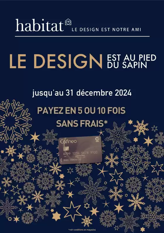 Catalogue Habitat à Cannes | Le design est au pied du sapin | 17/12/2024 - 31/12/2024