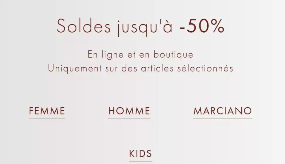 SOLDES jusqu'à -50 %