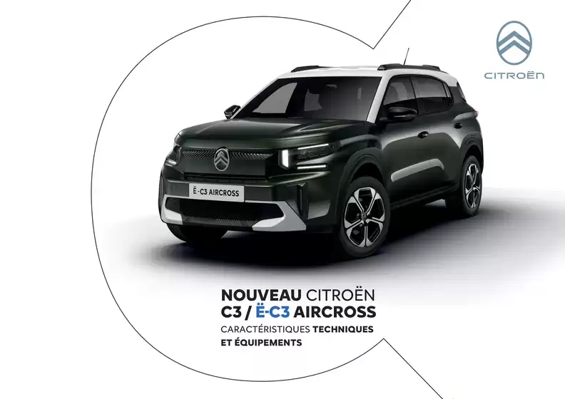 Citroën Nouveau ë-C3 Aircross Caractéristiques