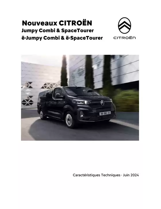 Citroën Nouveau Spacetourer Caractéristiques