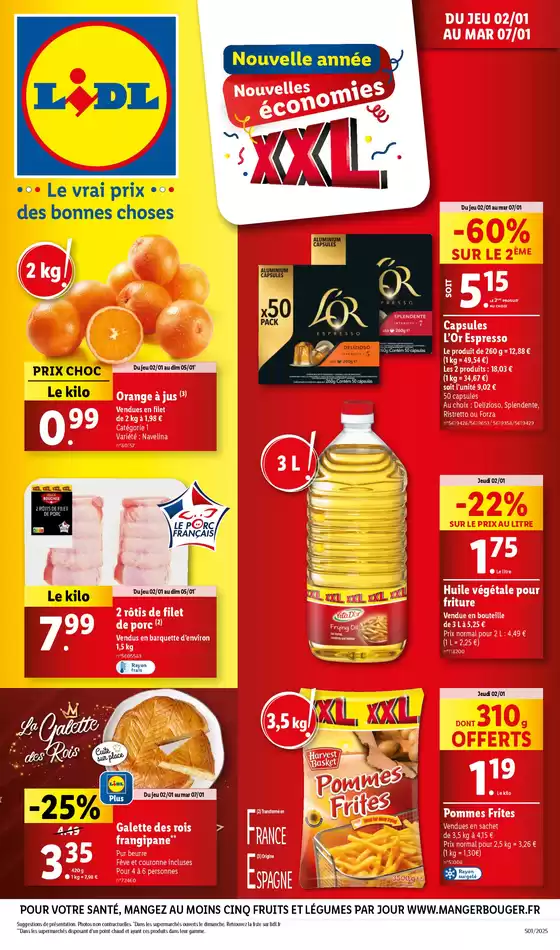 Découvrez une large sélection de produits en format XXL à des petits prix Lidl.