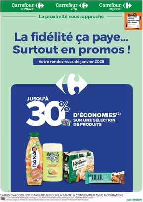 Catalogue Carrefour Contact à Cagnes-sur-Mer | LA FIDÉLITÉ, CA PAYE... SURTOUT EN PROMO EN JANVIER ! | 01/01/2025 - 31/01/2025