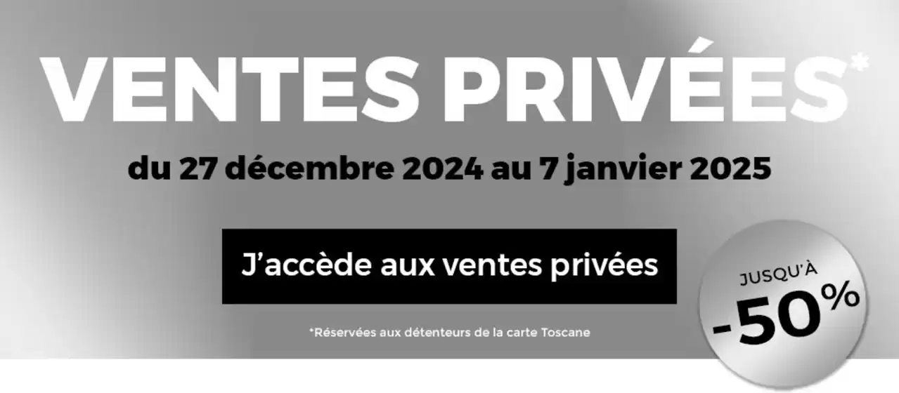 Ventes Privées jusqu'à -50%